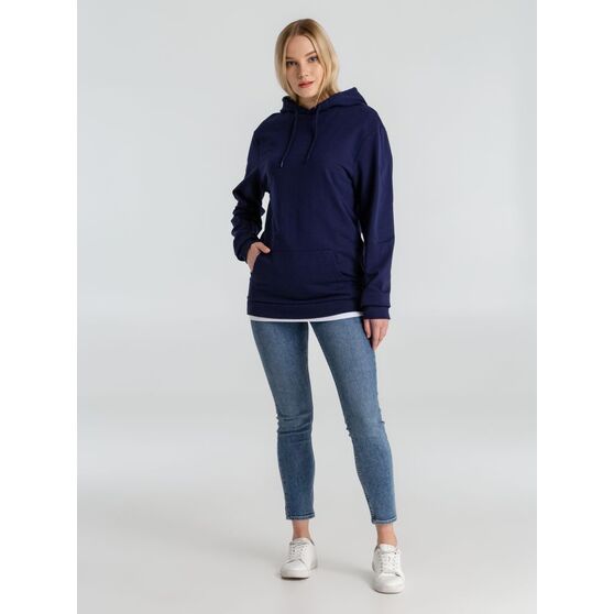 Толстовка с капюшоном унисекс Hoodie, темно-синяя-8