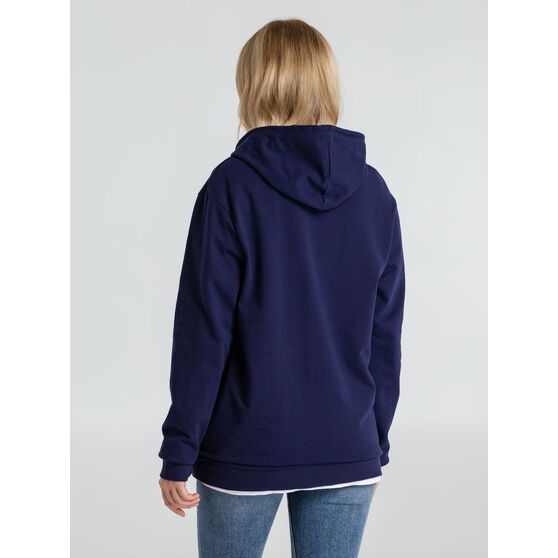 Толстовка с капюшоном унисекс Hoodie, темно-синяя-7