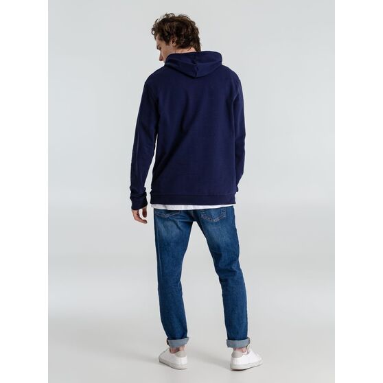 Толстовка с капюшоном унисекс Hoodie, темно-синяя-15