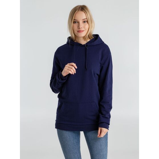 Толстовка с капюшоном унисекс Hoodie, темно-синяя-6