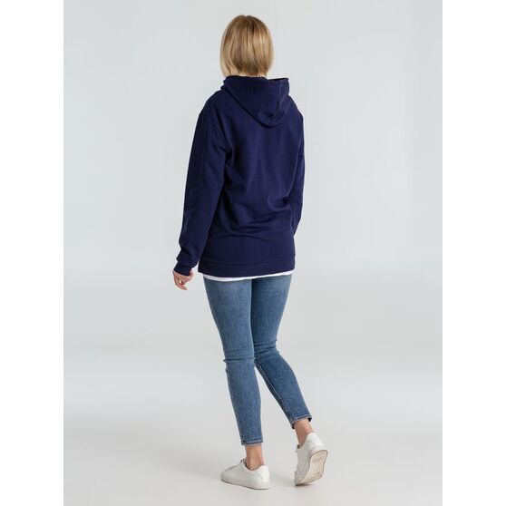 Толстовка с капюшоном унисекс Hoodie, темно-синяя-10