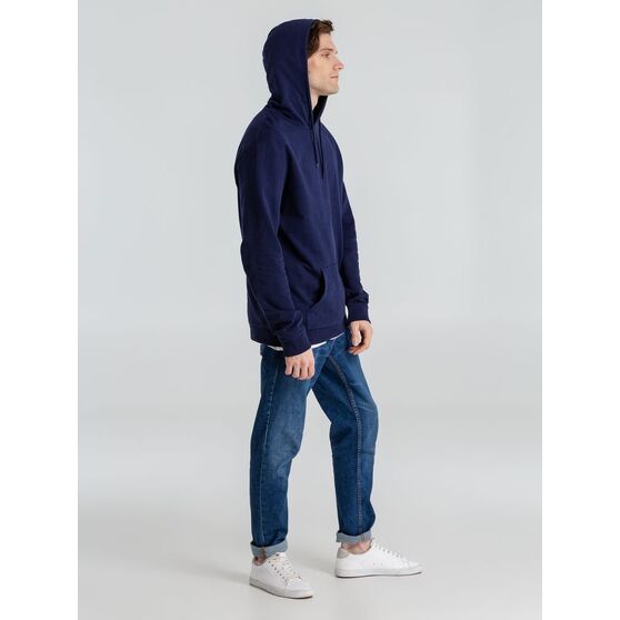 Толстовка с капюшоном унисекс Hoodie, темно-синяя-14