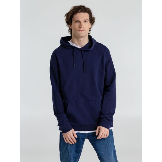 Толстовка с капюшоном унисекс Hoodie, темно-синяя-11
