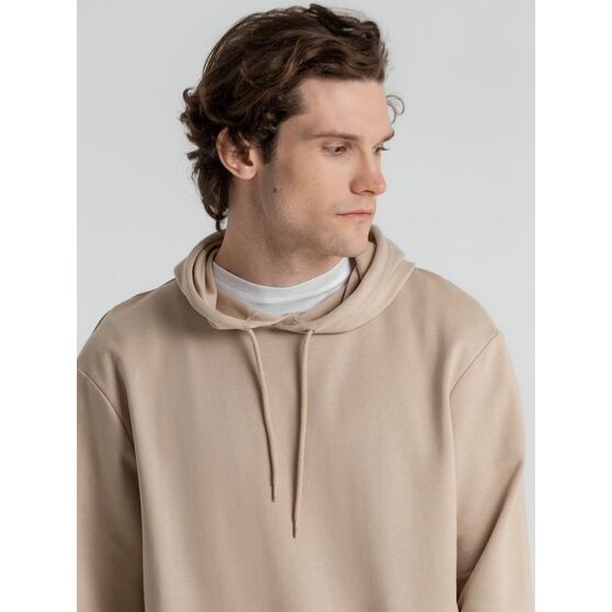 Толстовка с капюшоном унисекс Hoodie, бежевая-6