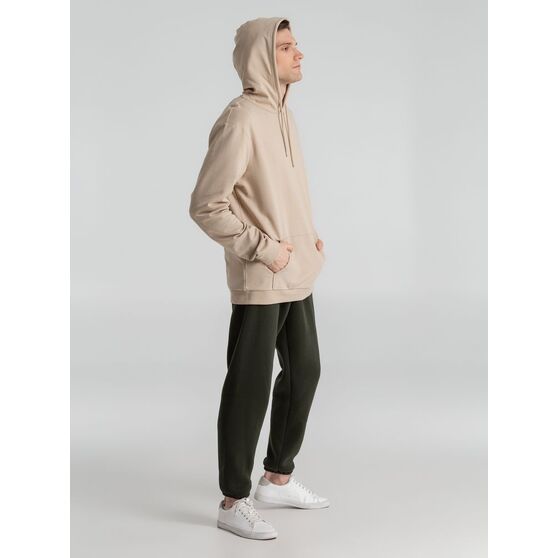 Толстовка с капюшоном унисекс Hoodie, бежевая-8