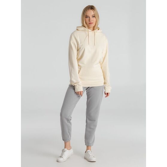 Толстовка с капюшоном унисекс Hoodie, светло-желтая-7