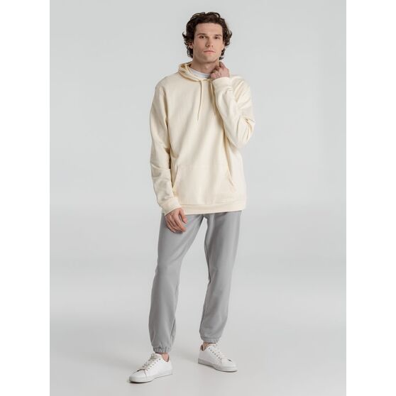 Толстовка с капюшоном унисекс Hoodie, светло-желтая-11