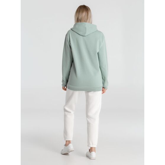 Толстовка с капюшоном унисекс Hoodie, серо-зеленая-8