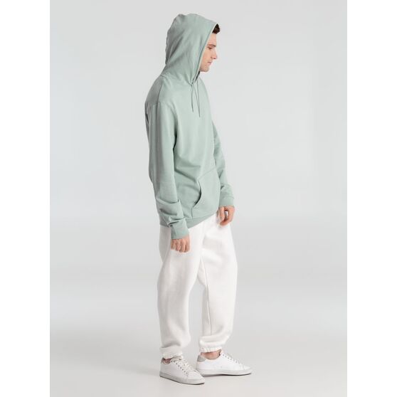 Толстовка с капюшоном унисекс Hoodie, серо-зеленая-11