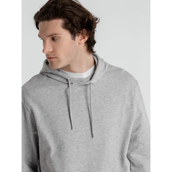 Толстовка с капюшоном унисекс Hoodie, серый меланж-8