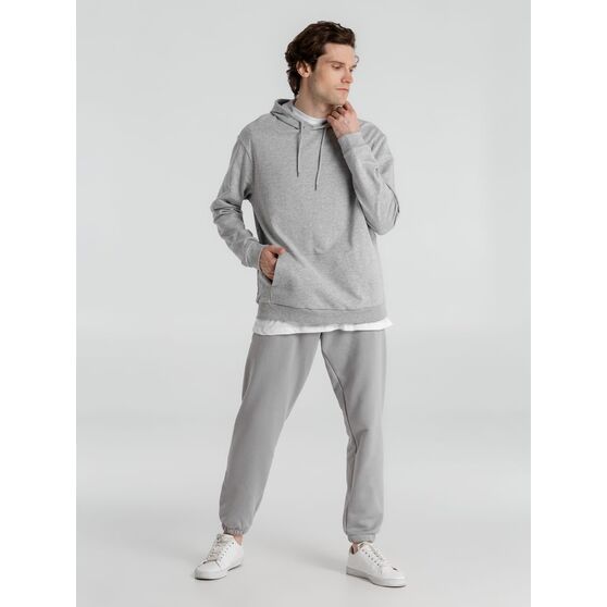 Толстовка с капюшоном унисекс Hoodie, серый меланж-9