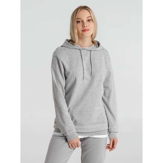 Толстовка с капюшоном унисекс Hoodie, серый меланж-11
