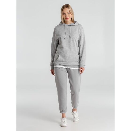Толстовка с капюшоном унисекс Hoodie, серый меланж-14