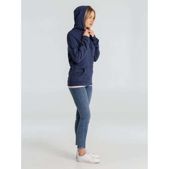 Толстовка с капюшоном унисекс Hoodie, синий меланж-9