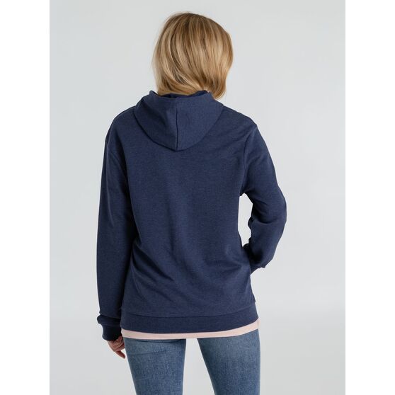 Толстовка с капюшоном унисекс Hoodie, синий меланж-7