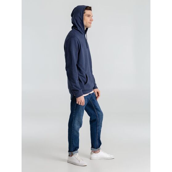 Толстовка с капюшоном унисекс Hoodie, синий меланж-14