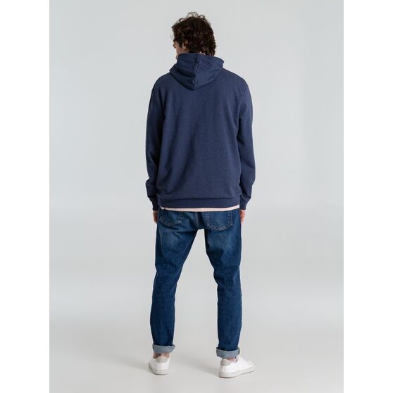 Толстовка с капюшоном унисекс Hoodie, синий меланж-15