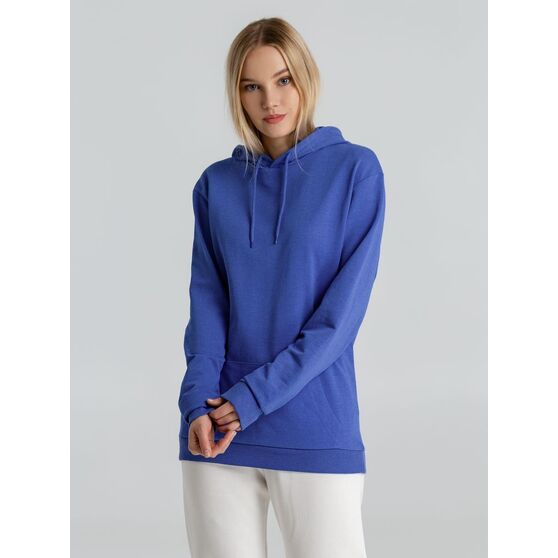 Толстовка с капюшоном унисекс Hoodie, ярко-синий меланж-6