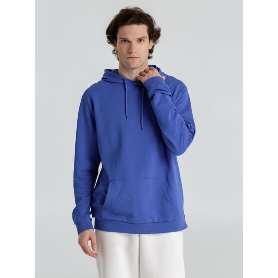 Толстовка с капюшоном унисекс Hoodie, ярко-синий меланж-10