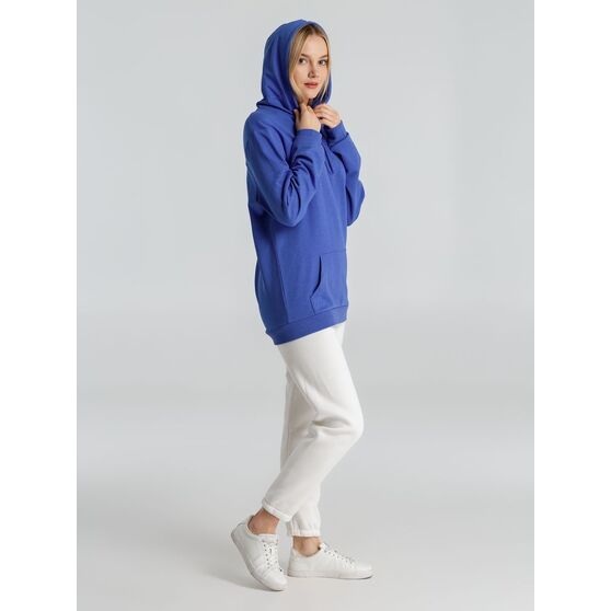 Толстовка с капюшоном унисекс Hoodie, ярко-синий меланж-9