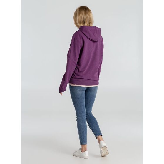 Толстовка с капюшоном унисекс Hoodie, фиолетовый меланж-10
