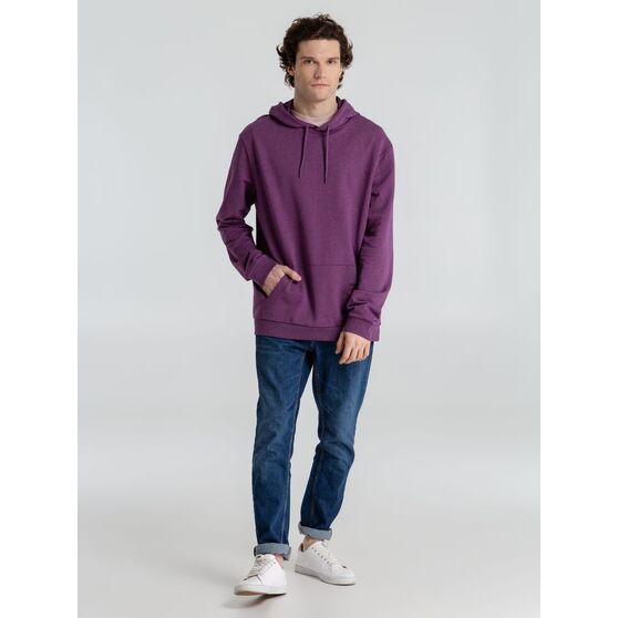 Толстовка с капюшоном унисекс Hoodie, фиолетовый меланж-13