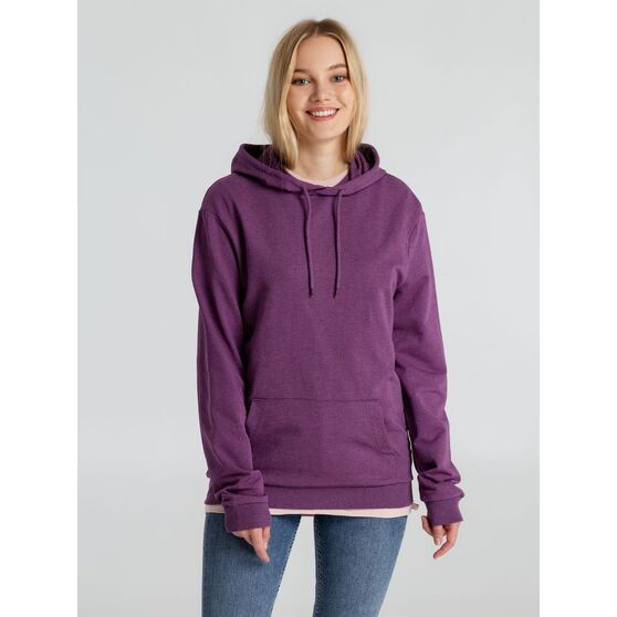 Толстовка с капюшоном унисекс Hoodie, фиолетовый меланж-6