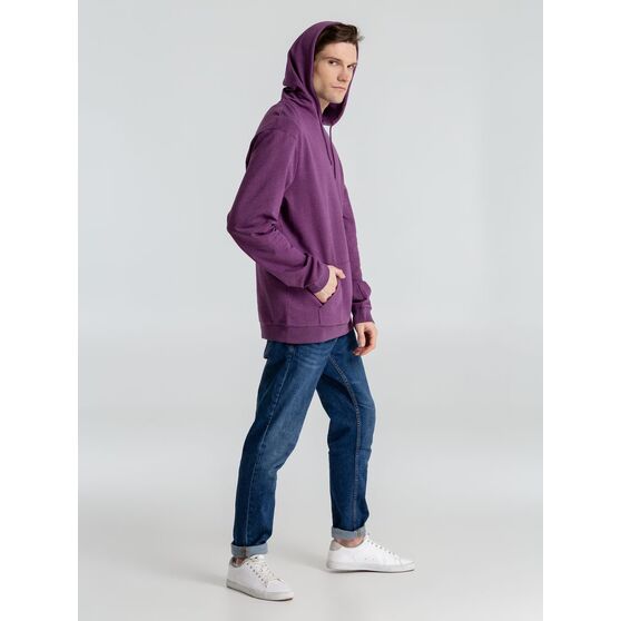 Толстовка с капюшоном унисекс Hoodie, фиолетовый меланж-14