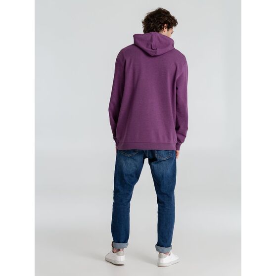 Толстовка с капюшоном унисекс Hoodie, фиолетовый меланж-15