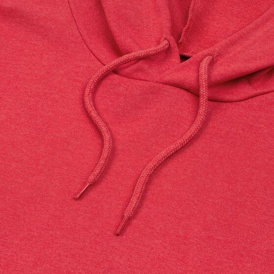 Толстовка с капюшоном унисекс Hoodie, красный меланж-3