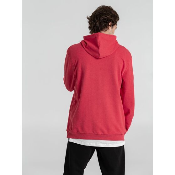 Толстовка с капюшоном унисекс Hoodie, красный меланж-7