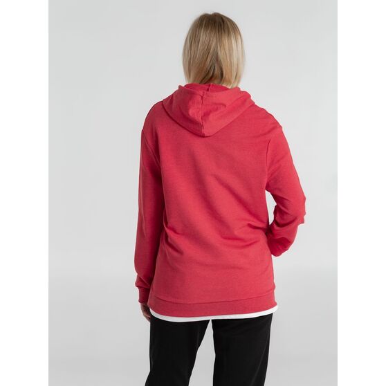 Толстовка с капюшоном унисекс Hoodie, красный меланж-12