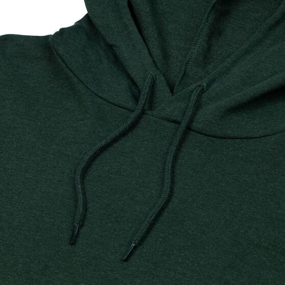 Толстовка с капюшоном унисекс Hoodie, темно-зеленый меланж-3