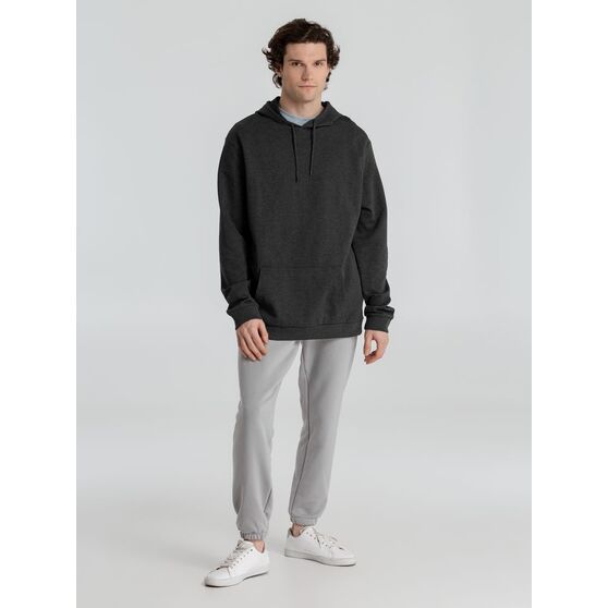 Толстовка с капюшоном унисекс Hoodie, серый меланж (антрацит)-9