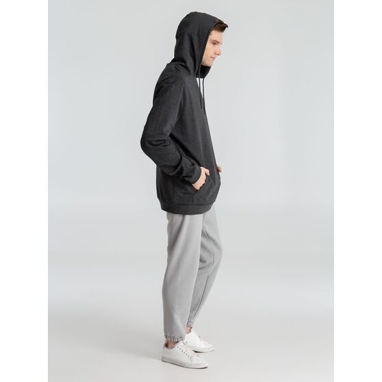 Толстовка с капюшоном унисекс Hoodie, серый меланж (антрацит)-10