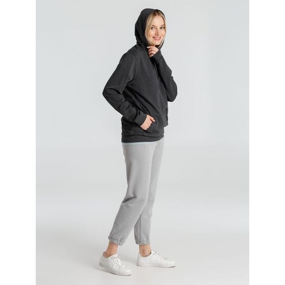 Толстовка с капюшоном унисекс Hoodie, серый меланж (антрацит)-16