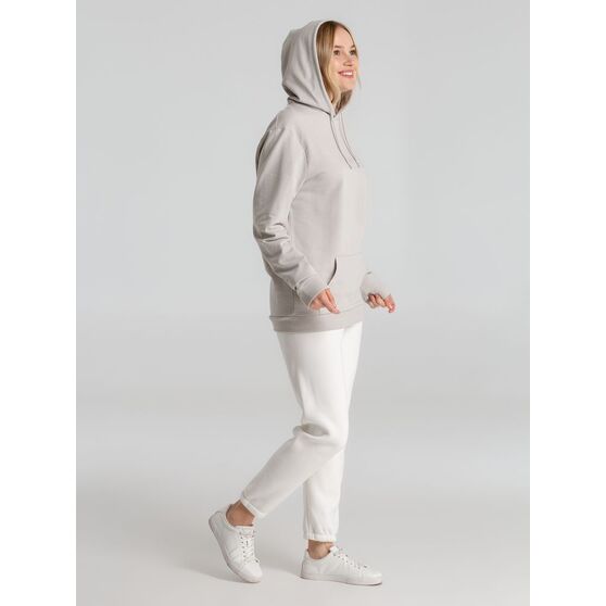 Толстовка с капюшоном унисекс Hoodie, дымчато-серая-14