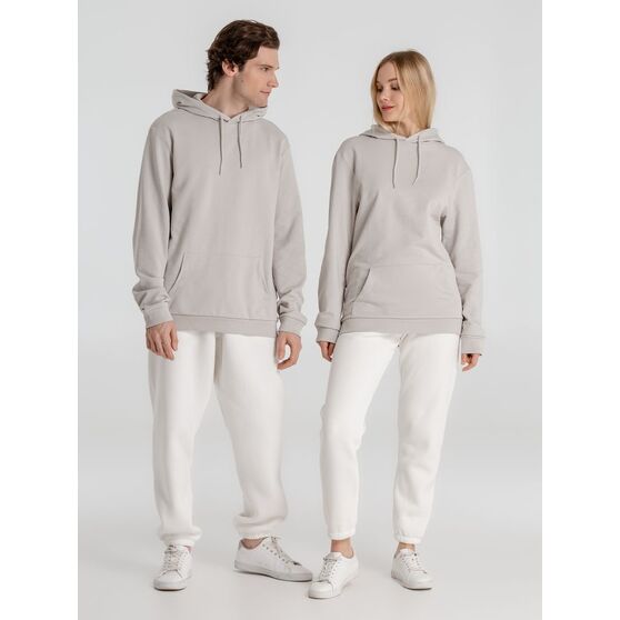 Толстовка с капюшоном унисекс Hoodie, дымчато-серая-16