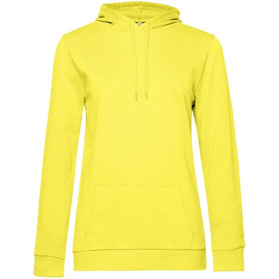 Толстовка с капюшоном женская Hoodie, желтая-1