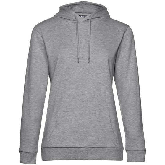 Толстовка с капюшоном женская Hoodie, серый меланж-1
