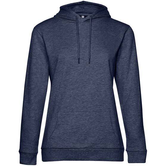 Толстовка с капюшоном женская Hoodie, синий меланж-1