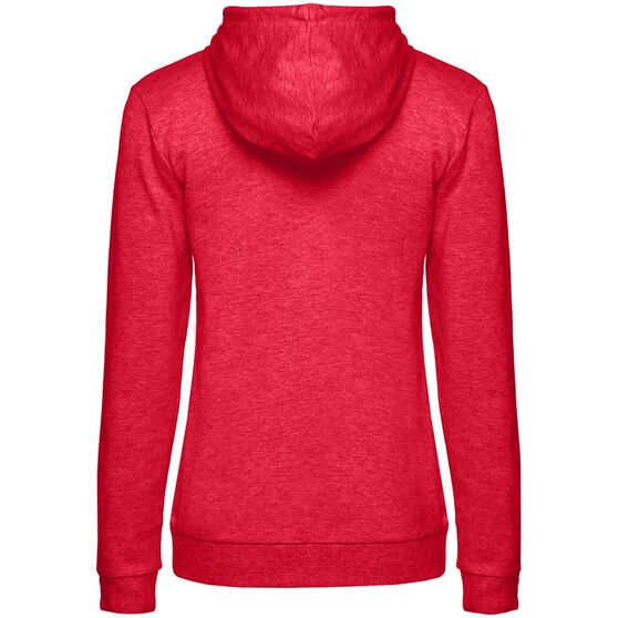 Толстовка с капюшоном женская Hoodie, красный меланж-2