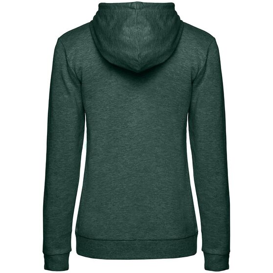 Толстовка с капюшоном женская Hoodie, темно-зеленый меланж-2
