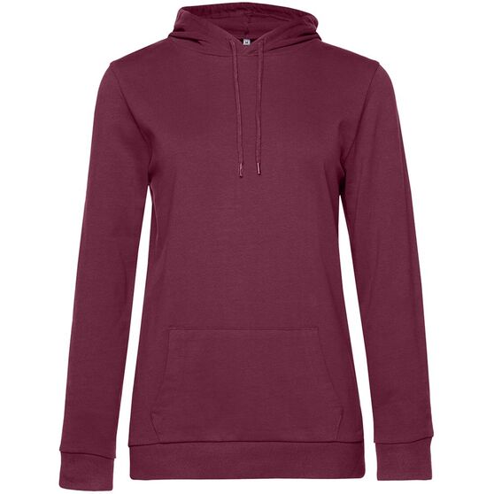 Толстовка с капюшоном женская Hoodie, бордовая-1