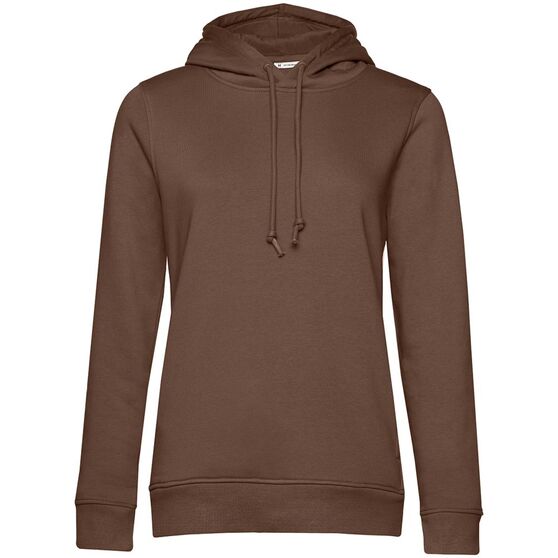 Толстовка с капюшоном женская BNC Inspire (Organic), коричневая (мокко)-1