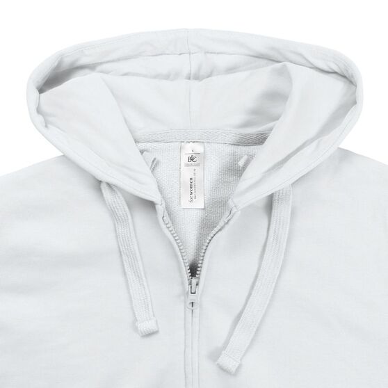 Толстовка женская Hooded Full Zip белая-4