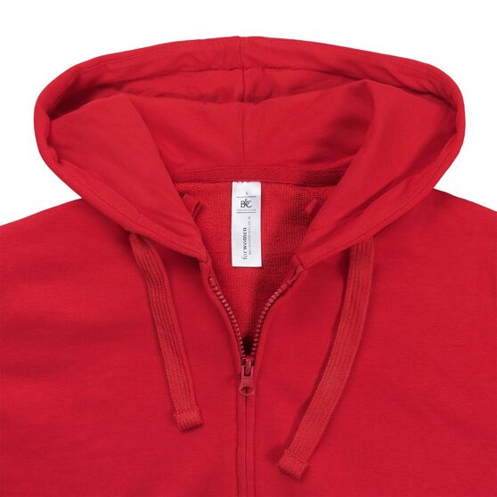 Толстовка женская Hooded Full Zip красная-4