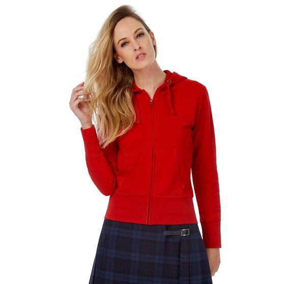 Толстовка женская Hooded Full Zip ярко-синяя-5