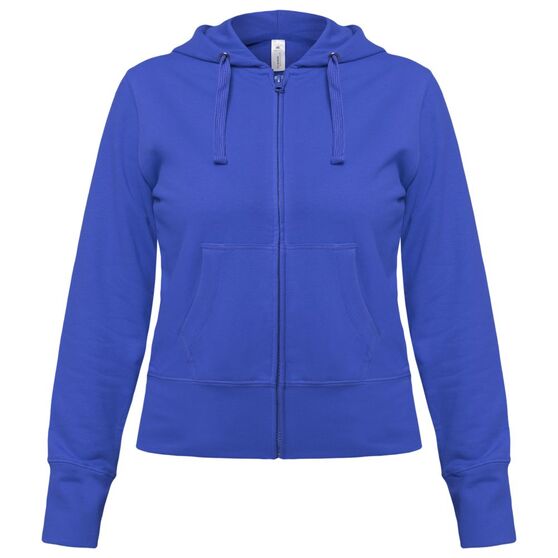Толстовка женская Hooded Full Zip ярко-синяя-1