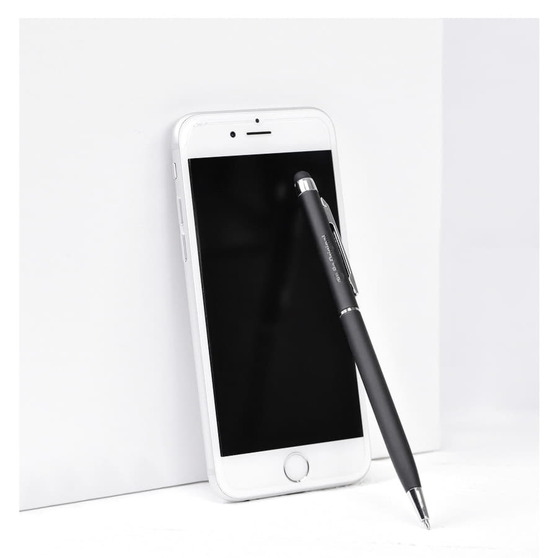 Ручка шариковая со стилусом TOUCHWRITER SOFT, покрытие soft touch-1